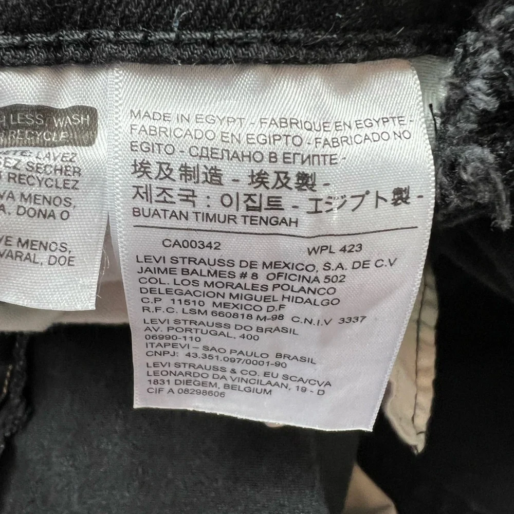 Levi's 514 Straight Fit Stretch Jeans Black Big & Tall: 40 X 29 Denim (tag44x32)